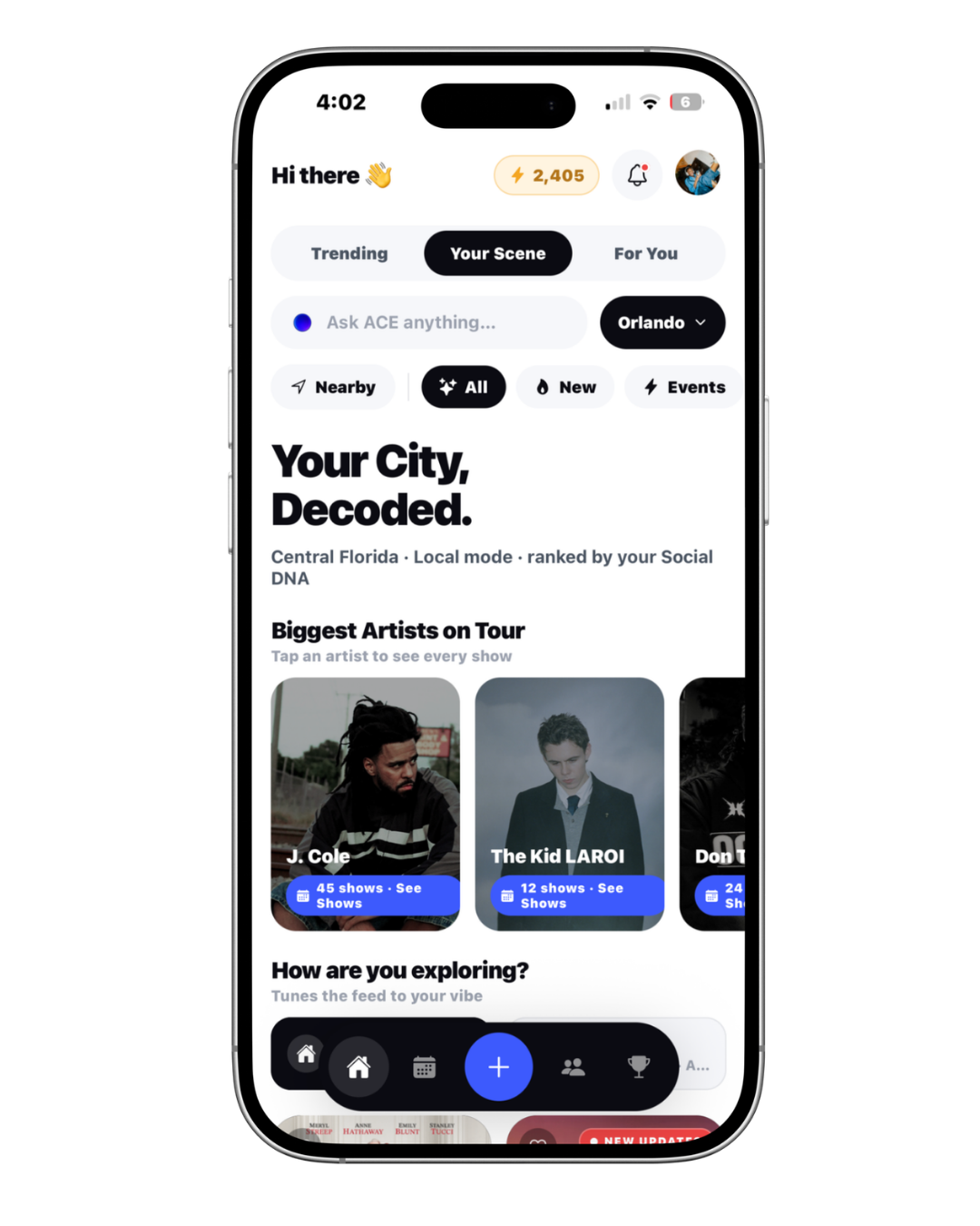 App screen